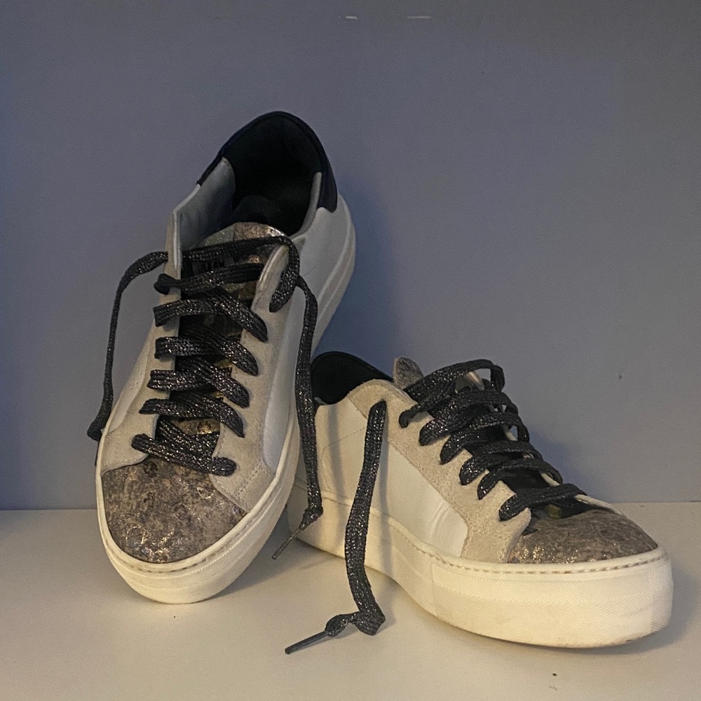 P448 Women's Sneakers in Black and Cream